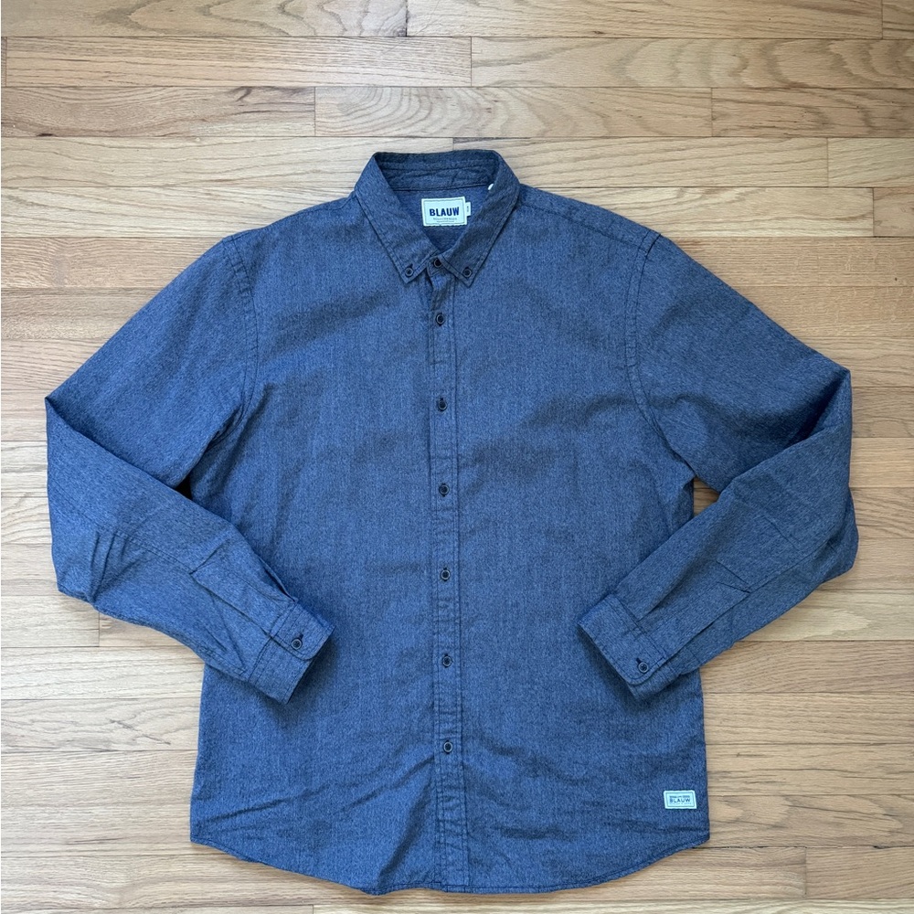 Scotch & Soda Gray Casual Button-Down Shirt